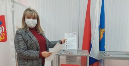 Глава городского округа Лотошино отдала свой голос на выборах