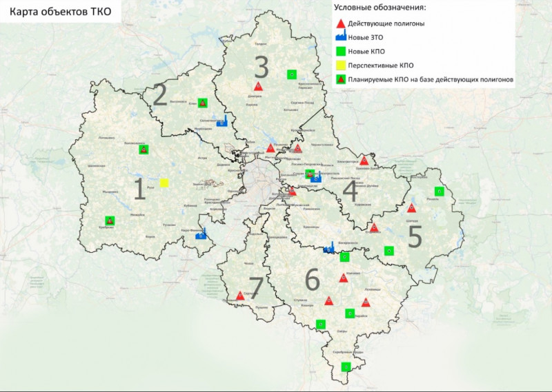 Карта тбо московской области